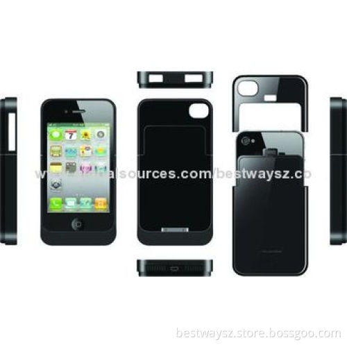 Power cases with MFI certificate, for iPhone 4/4s with 1,500mAh battery capacity